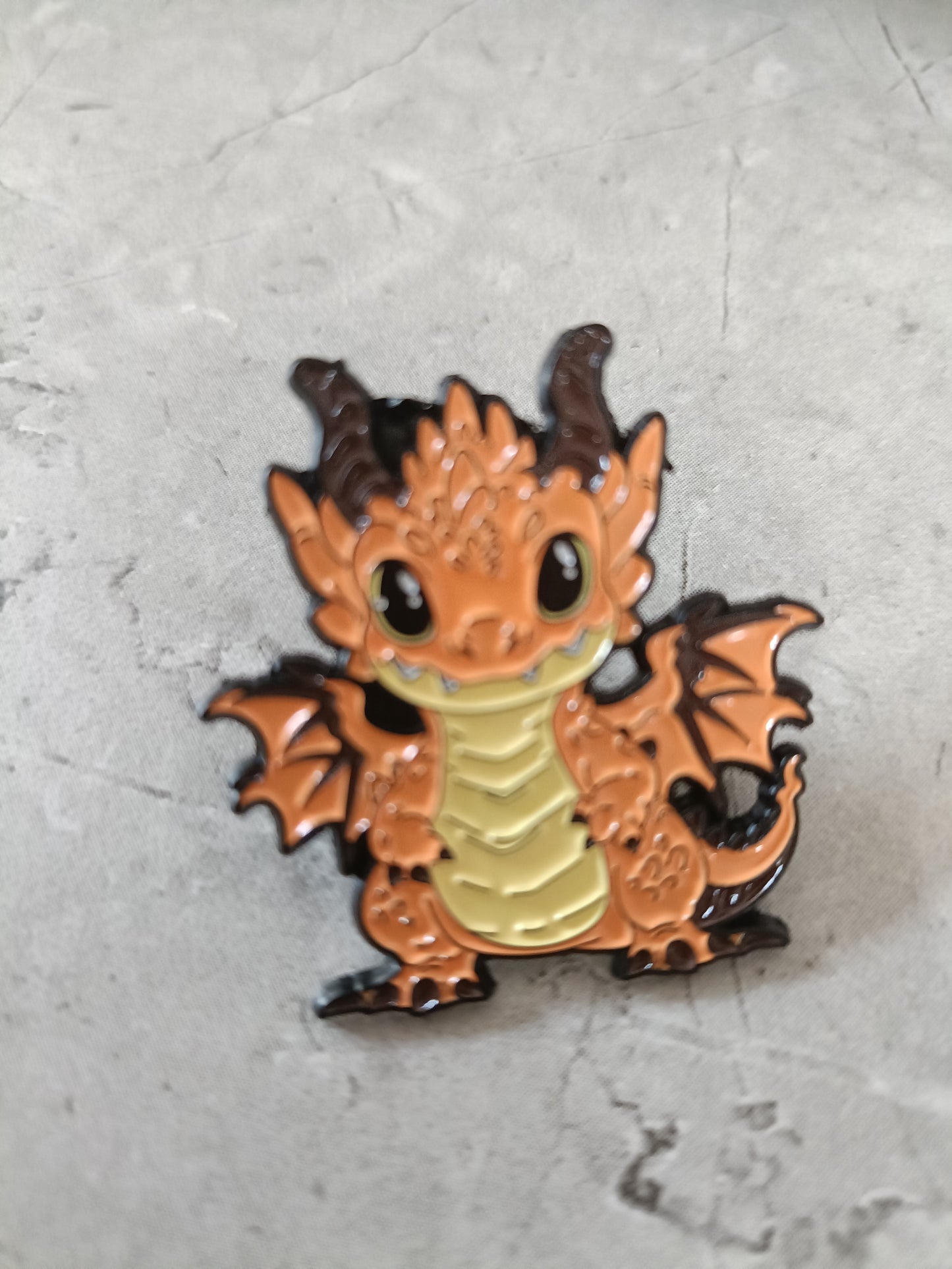 Orange Dragon Pin