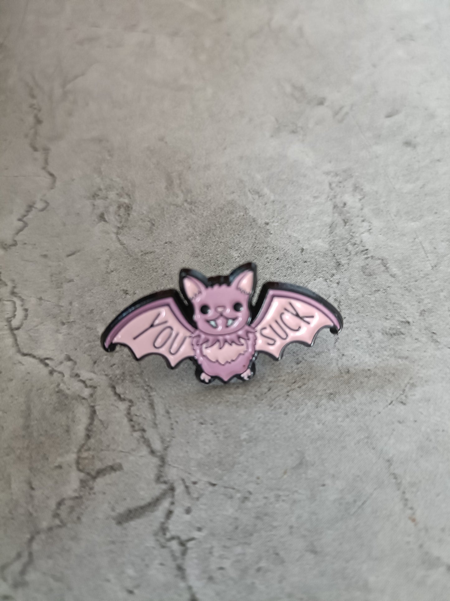 Pink Bat Pin