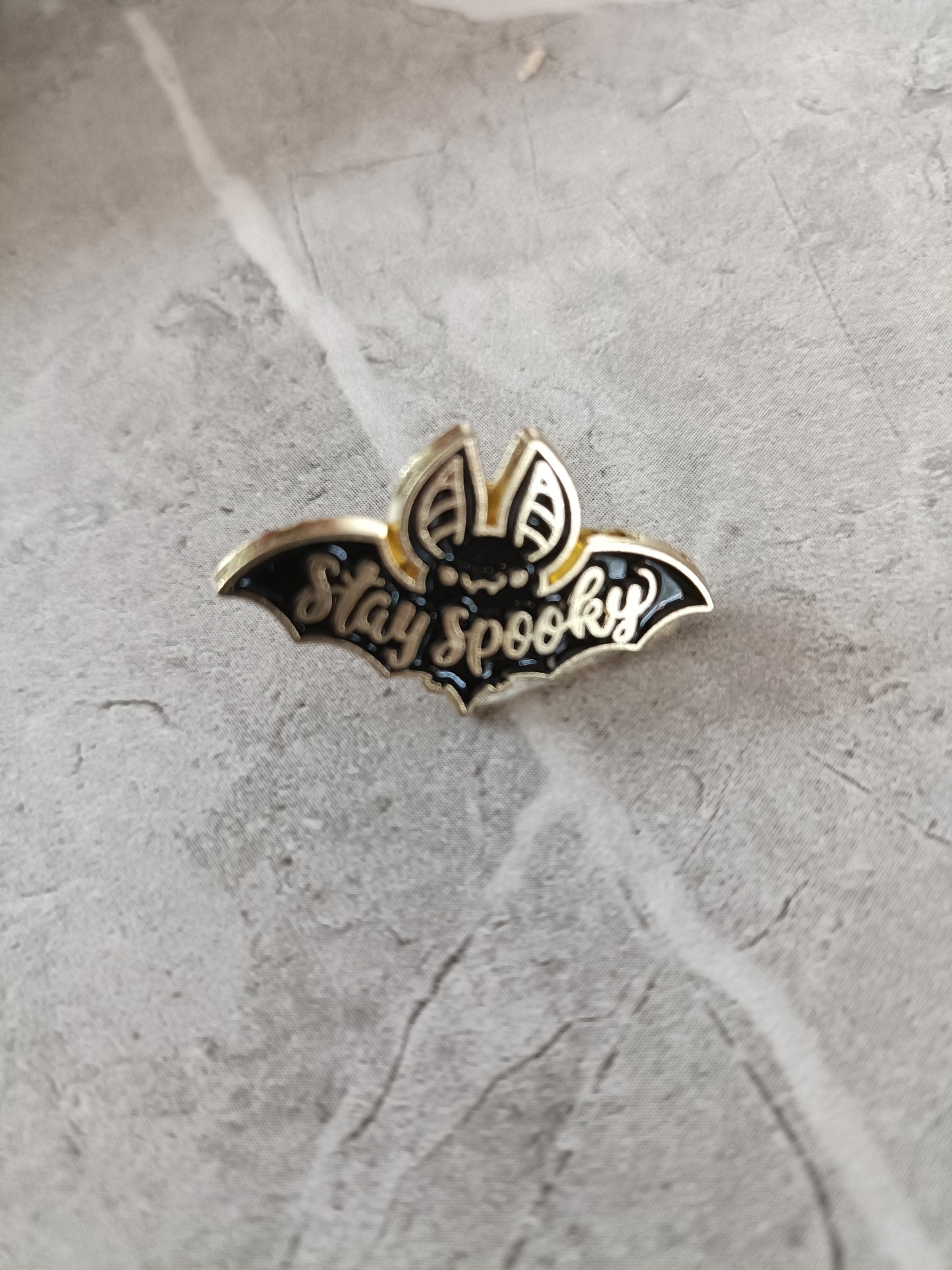 Stay Spooky Bat Pin