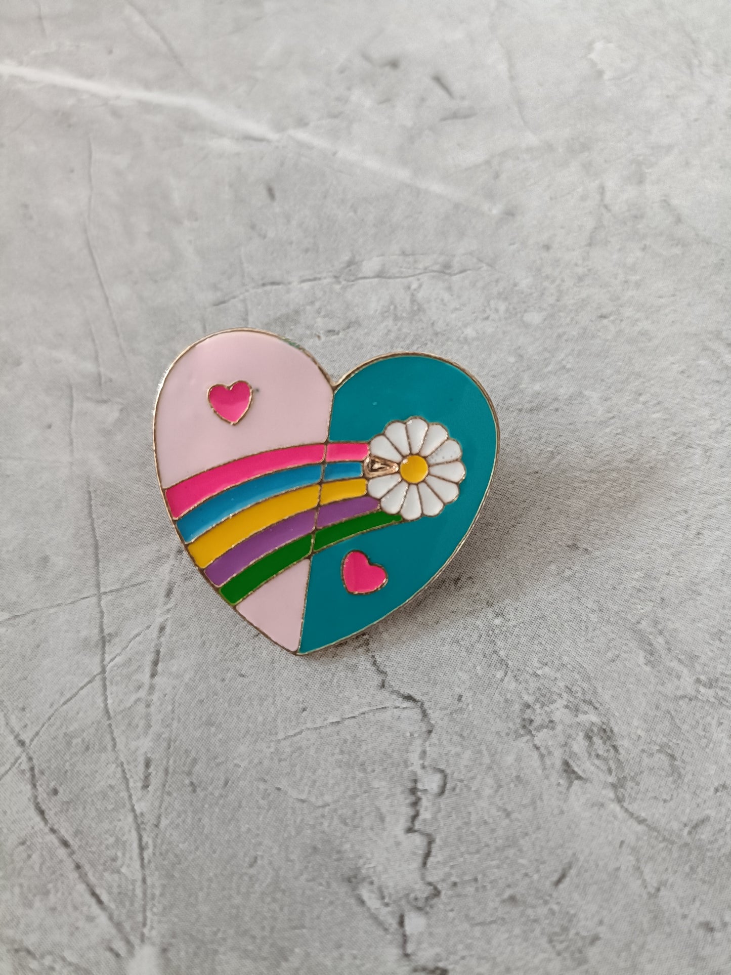 Rainbow Heart Pin
