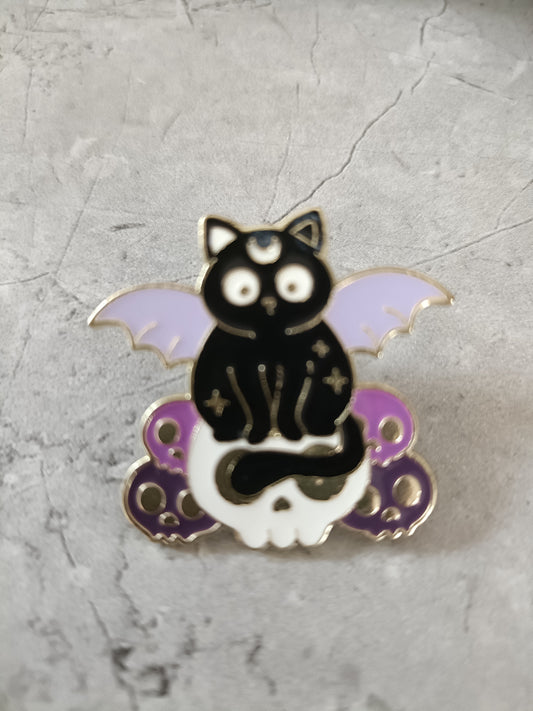 Winged Cat Pin
