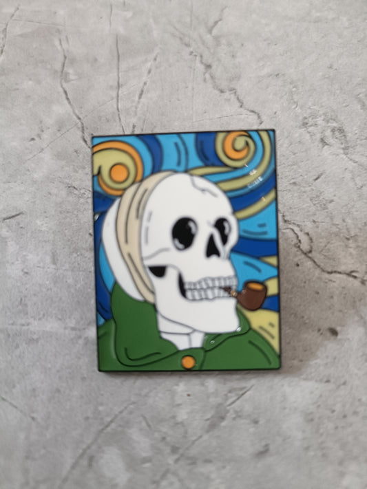 Abstract Skull Pin