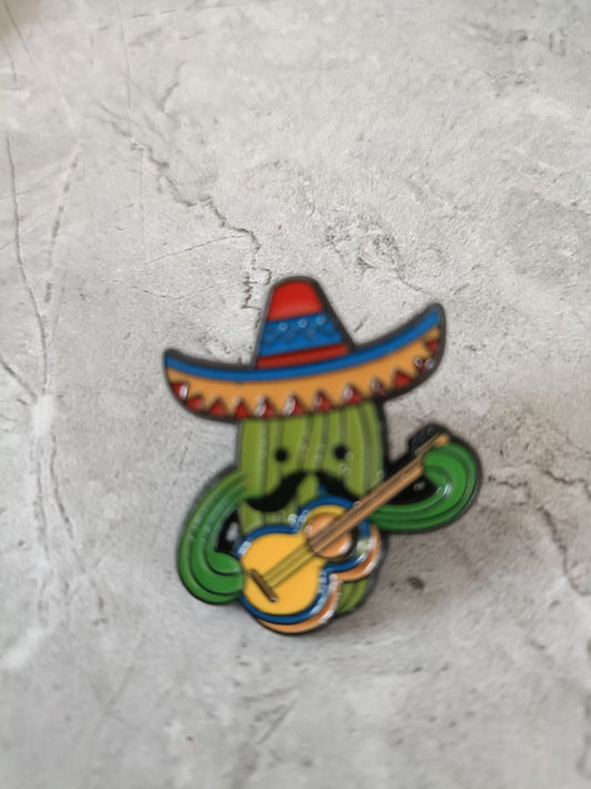 Banjo Cactus Pin