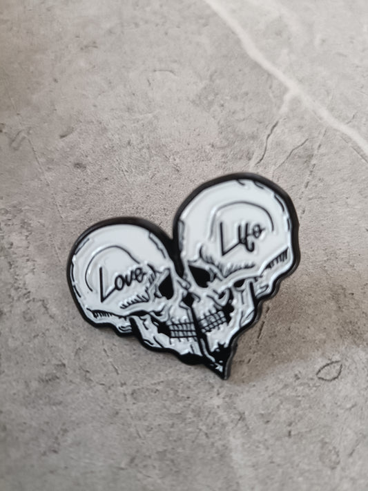 Love Life Heart Pin