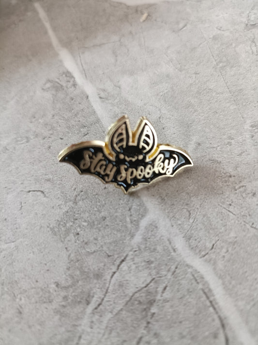 Stay Spooky Bat Pin
