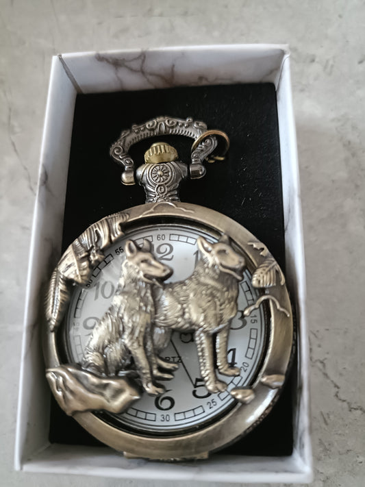 Wolves Pocket Watch