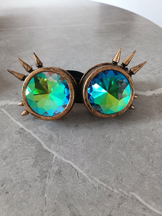 Mirrored Steampunk Glasses