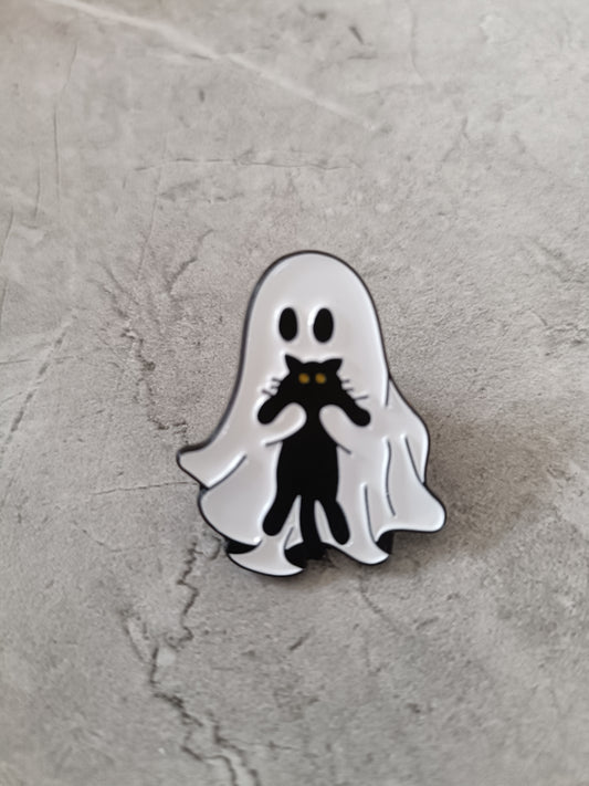 Gotcha Cat Ghost Pin