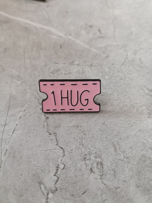 1 Hug Ticket Pin