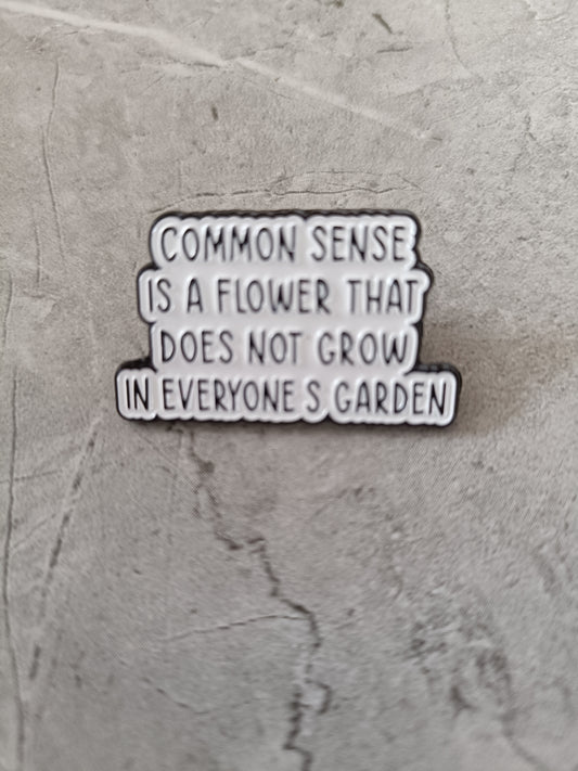 Common Sense... Pin