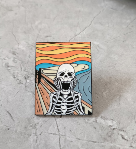 Skull Screaming Pin