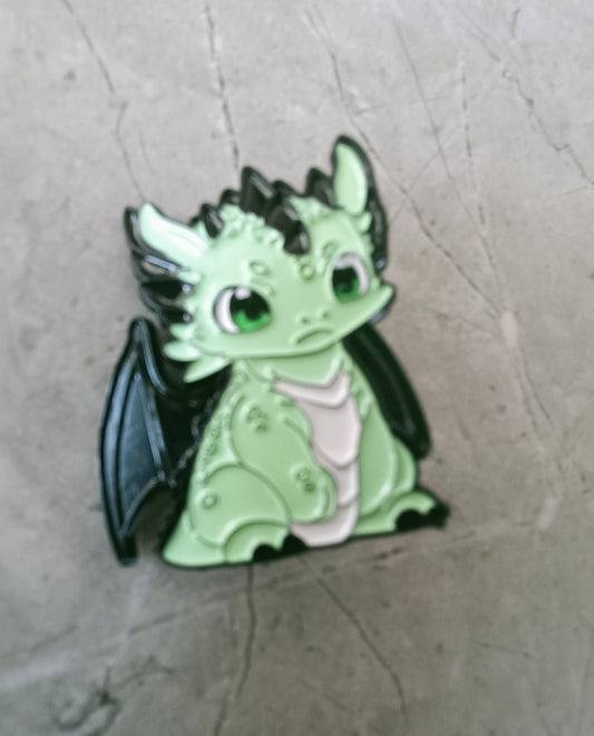 Mint Green Dragon Pin
