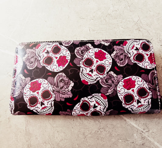 Flower Skull Purse