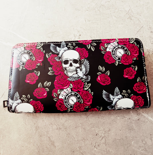 Skull and Roses Purse